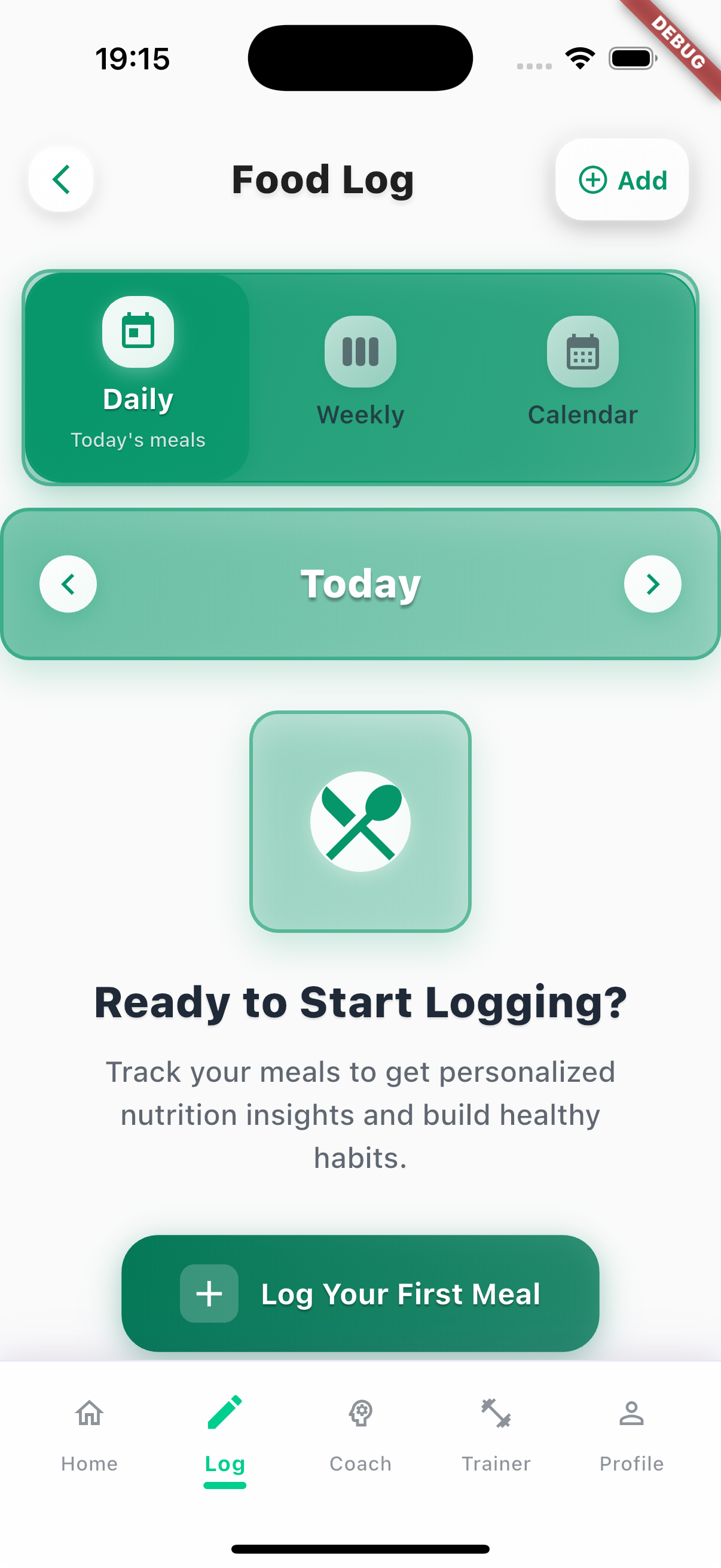 Food Tracking Screenshot 1