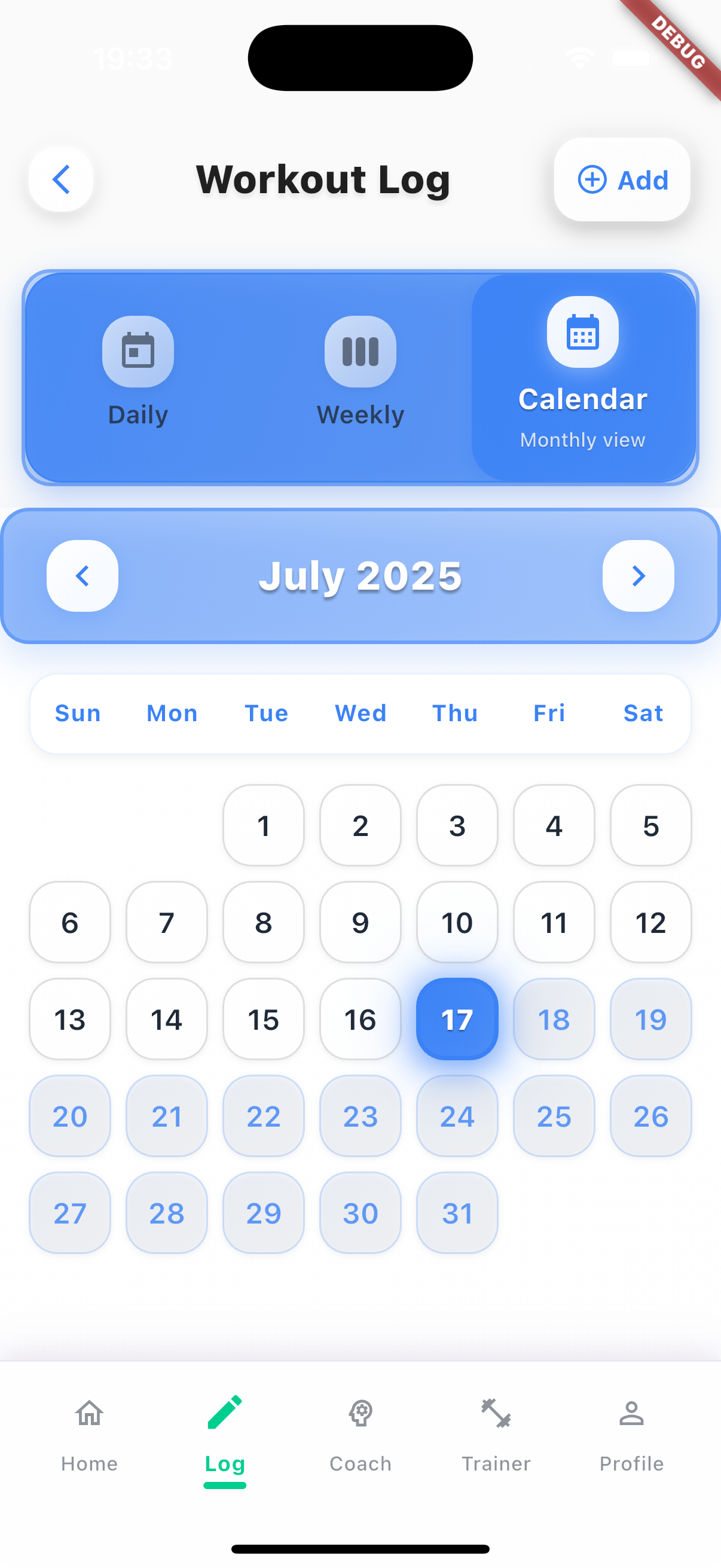 Workout Tracking Screenshot 3